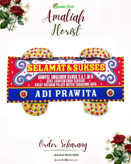 Papan Bunga Ucapan Selamat Way Dadi Baru